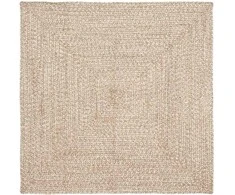 Zoninės kiliminės dangos Natūrali ir Balta 120 x 120 cm Džiutas