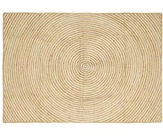 Zoninės kiliminės dangos Balta 120 x 170 cm Džiutas