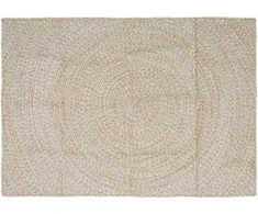 Zoninės kiliminės dangos Natūrali ir Balta 140 x 200 cm Džiutas
