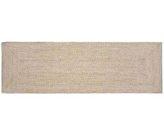 Zoninės kiliminės dangos Natūrali ir Balta 80 x 200 cm Džiutas
