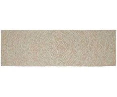 Zoninės kiliminės dangos Natūrali ir Balta 80 x 200 cm Džiutas
