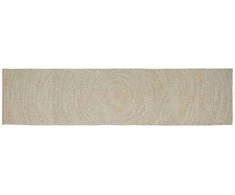 Zoninės kiliminės dangos Natūrali ir Balta 80 x 400 cm Džiutas