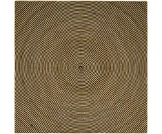 Zoninės kiliminės dangos Juoda 200 x 200 cm Džiutas