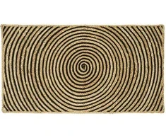 Zoninės kiliminės dangos Juoda 60 x 110 cm Džiutas