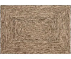 Zoninės kiliminės dangos Natūrali ir juoda 140 x 200 cm Džiutas