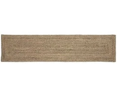 Zoninės kiliminės dangos Natūrali ir juoda 60 x 200 cm Džiutas