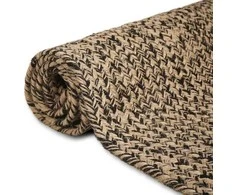 Zoninės kiliminės dangos Natūrali ir juoda 60 x 200 cm Džiutas