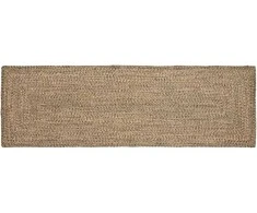 Zoninės kiliminės dangos Natūrali ir juoda 80 x 200 cm Džiutas
