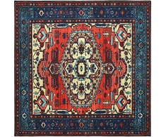 Kilimas ORIZ Raudona 200 x 200 cm 100% poliesteris