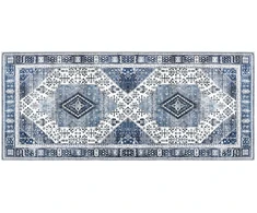 Kilimas ORIZ Tamsiai mėlyna 80 x 200 cm 100% poliesteris