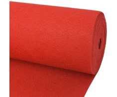Kilimas Paprastas Raudona 1 x 24 m Audinys