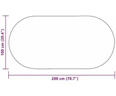 Kilimas ZIZUR Ruda 200 x 100 cm Polipropilenas