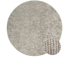 Kilimas Smėlio Ø 120 cm 100% poliesteris 3 mm Plaunamas