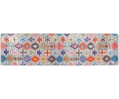 Kilimas, spalvotas, 80x300 cm, neslystantis, skalbiamas