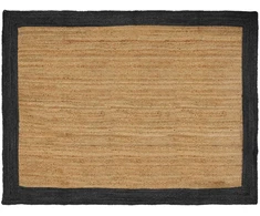 Kilimas Tamsiai pilka 240 x 340 cm Džiutas