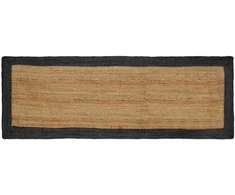 Kilimas Tamsiai pilka 80 x 300 cm Džiutas