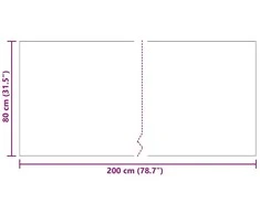 Kilimėlio bėgimo kilimas Antracitas 80 x 200 cm audinys