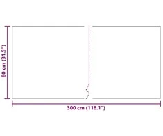 Kilimėlio bėgimo kilimas Pilka 80 x 300 cm audinys