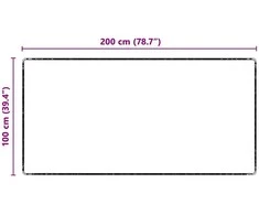 Kilimėlio bėgimo kilimas Tamsiai pilka 100 x 200 cm