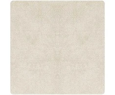 Neslystantis plaukuotas kilimas Kreminė 120 x 120 cm PP