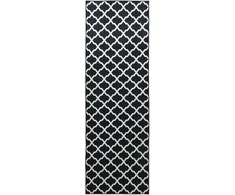 Kilimėlis LESAKA Juoda ir balta 50 x 350 cm