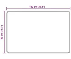 Kilimėlis MARSA Antracito 80 x 100 cm Poliesteris ir PVC