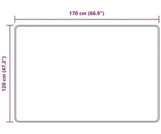 Kilimėlis MARSA Geltona 120 x 170 cm Poliesteris ir PVC
