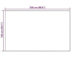 Kilimėlis MARSA Geltona 150 x 230 cm Poliesteris ir PVC
