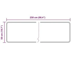 Kilimėlis MARSA Geltona 50 x 250 cm Poliesteris ir PVC