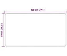 Kilimėlis MARSA Geltona 80 x 100 cm Poliesteris ir PVC