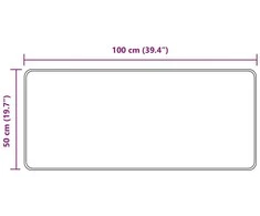 Kilimėlis MARSA Įvairiaspalvis 50 x 100 cm Poliesteris ir PVC