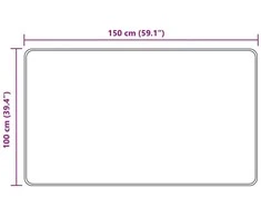 Kilimėlis MARSA Įvairiaspalvis 100 x 150 cm Poliesteris ir PVC
