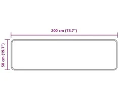 Kilimėlis MARSA Įvairiaspalvis 50 x 200 cm Poliesteris ir PVC