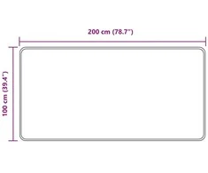 Kilimėlis MARSA Juoda 100 x 200 cm Poliesteris ir PVC