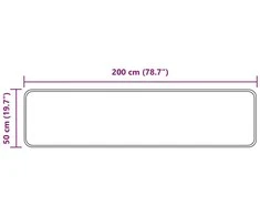 Kilimėlis MARSA Juoda 50 x 200 cm Poliesteris ir PVC