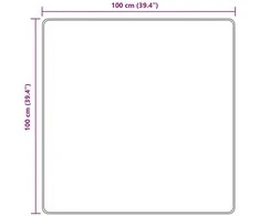 Kilimėlis MARSA Pilka 100 x 100 cm Poliesteris ir PVC