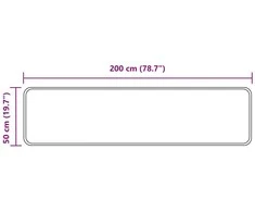 Kilimėlis MARSA Pilka 50 x 200 cm Poliesteris ir PVC