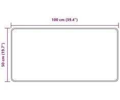 Kilimėlis MARSA Pilka 50 x 100 cm Poliesteris ir PVC