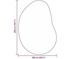 Kilimas HUARTE Juoda 100 x 200 cm Poliesteris