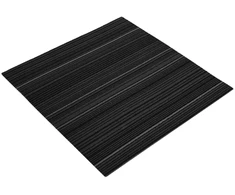 Kilimų plytelė Dryžuota tamsiai pilka 50 x 50 cm 36 pcs