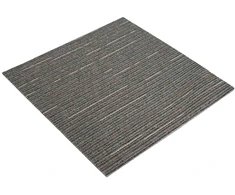 Kilimų plytelė Dryžuota Tamsiai Ruda 50 x 50 cm 20 pcs
