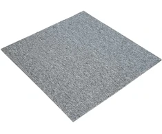 Kilimų plytelė Šviesiai pilka 50 x 50 cm 36 pcs PP ir Bitumas