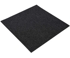 Kilimų plytelė Tamsiai pilka 50 x 50 cm 36 pcs PP ir Bitumas