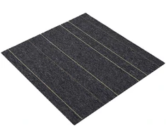 Kilimų plytelė Tamsiai pilka su juostelėmis 50 x 50 cm 20 pcs