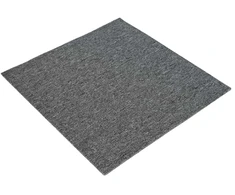 Kilimų plytelė Vidutinė pilka 50 x 50 cm 4 pcs PP ir Bitumas