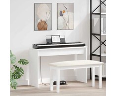 Klaviatūros stovas Balta 100 x 32 x 64 cm Apdirbta mediena