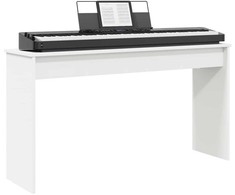 Klaviatūros stovas Balta 120 x 32 x 64 cm Apdirbta mediena