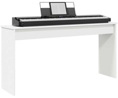 Klaviatūros stovas Balta 130 x 32 x 64 cm Apdirbta mediena