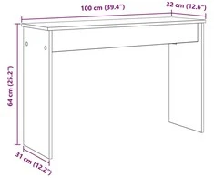 Klaviatūros stovas Pilkas Sonoma 100 x 32 x 64 cm