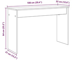 Klaviatūros stovas Senas medis 100 x 32 x 64 cm